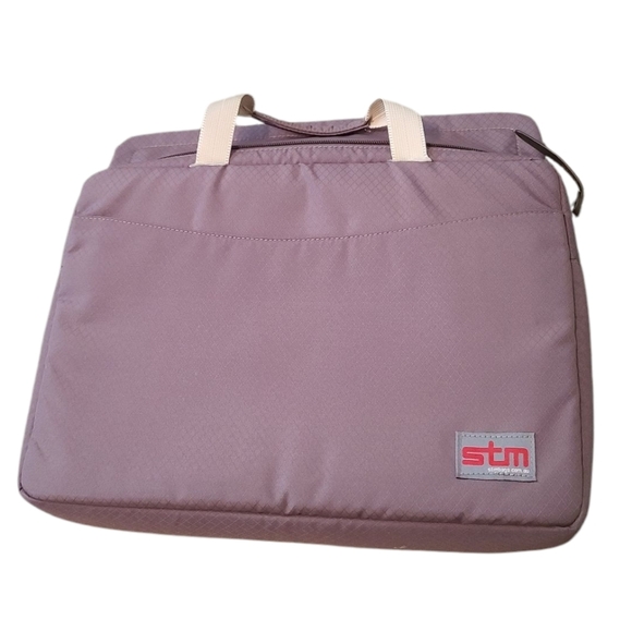 STM Russ Folisi NWT Green And Orange Laptop Messenger Bag Size XL - Picture 11 of 16